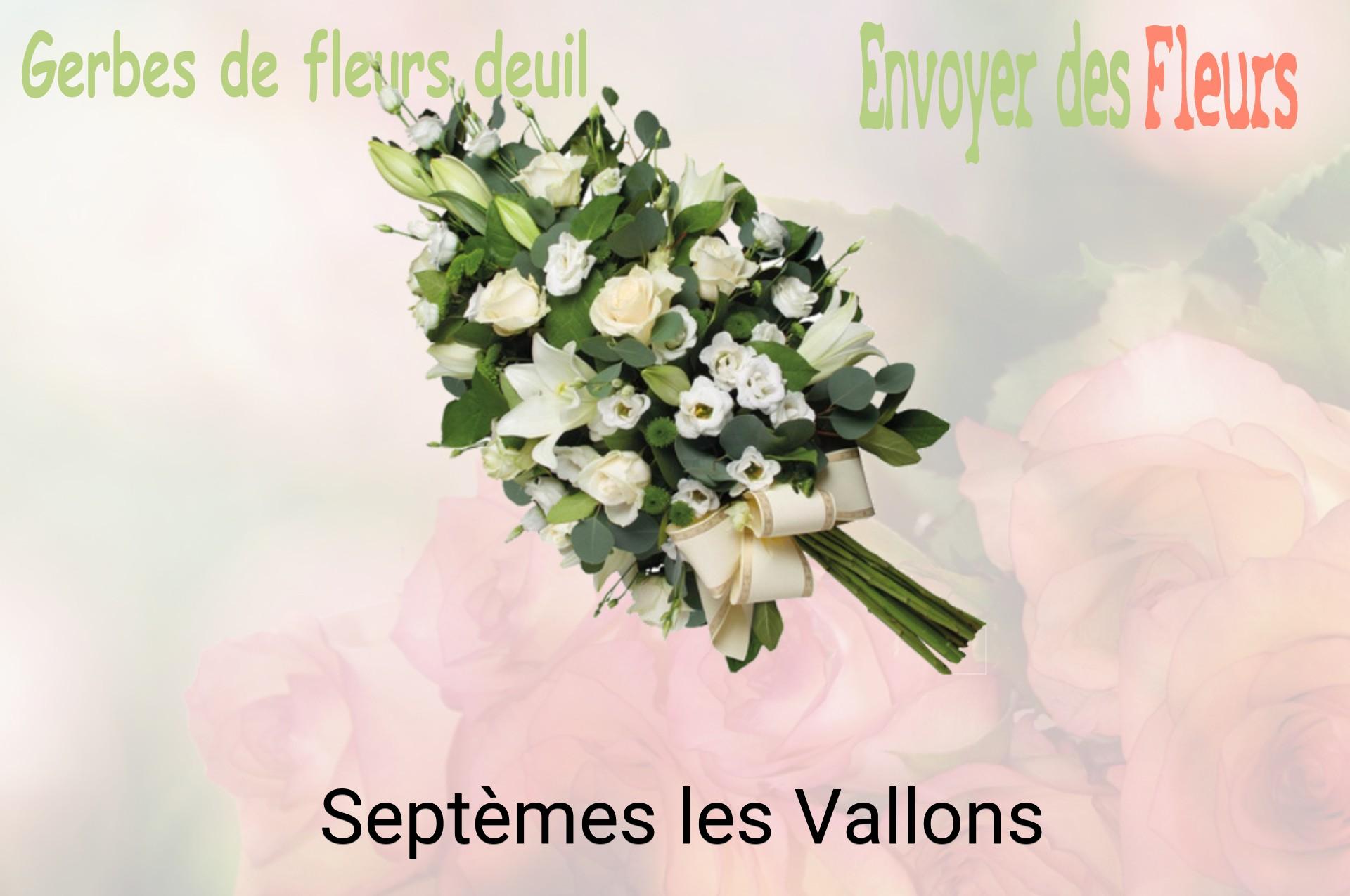 Gerbe de fleurs de deuil livrée à Septèmes-les-Vallons